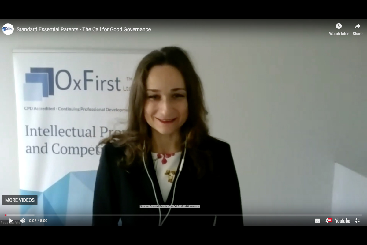 Essential Patent Governance of Standard Essential Patents - OxFirst